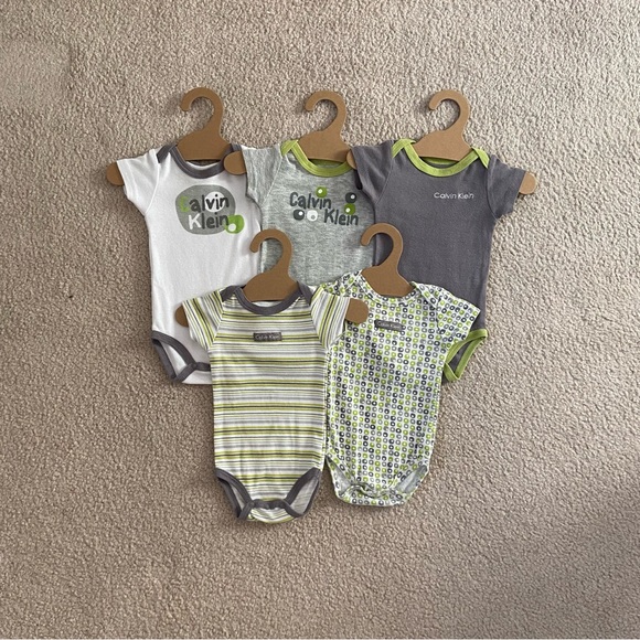 Calvin Klein Other - Lot of 5 CK Onesies (0-3m)